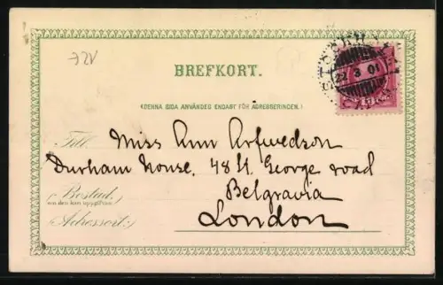 AK König von Schweden in Uniform