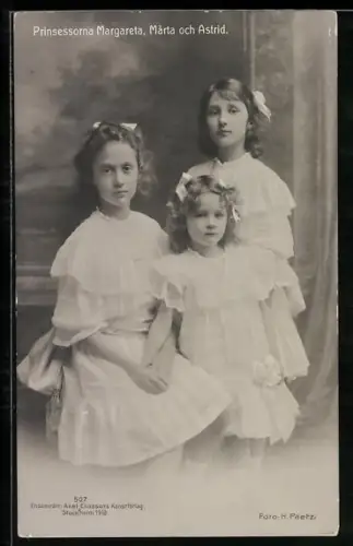 AK Prinzessinnen von Schweden, Margareta, Märta und Astrid