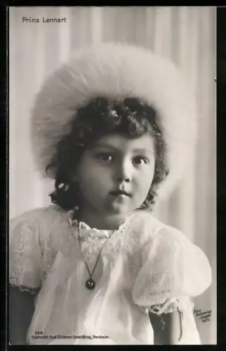 AK Portrait Prinz Lennart von Schweden