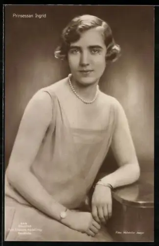 AK Portrait Prinsessan Ingrid von Schweden