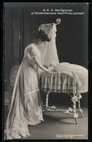 AK Adel von Schweden, Hertiginnan af Södermanoland med Prins Lennart