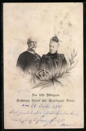 AK Erzherzog Rainer von Österreich und Erzherzogin Marie