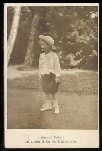 AK Erzherzog Robert, der zweite Sohn des Kaiserpaares in Kinderjahren