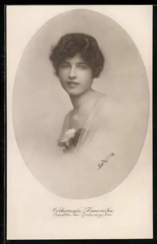 AK Erzherzogin Franziska, Gemahlin des Erzherzog Max von Österreich