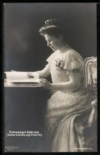 AK Erzherzogin Gabriele von Österreich, Tochter des Erzherzogs Friedrich