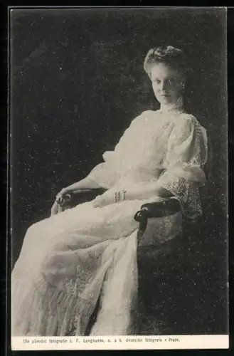 AK Portrait Elisabeth zu Windischgrätz