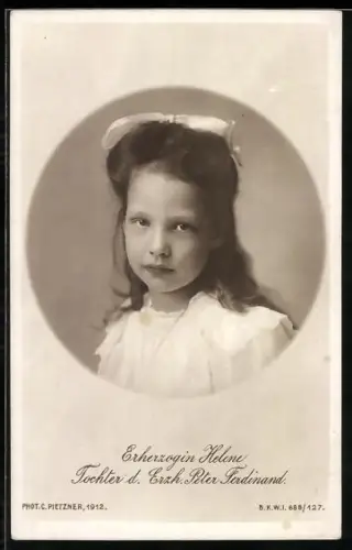 AK Erzherzogin Helene, Tochter des Erzh. Peter Ferdinand