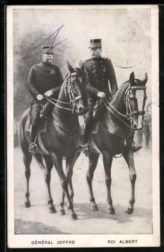 AK König Albert von Belgien zu Pferd, Genéral Joffre