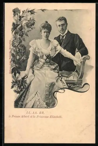 AK LL. AA. RR. le Prince Albert von Belgien et la Princesse Elisabeth