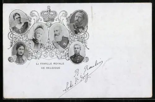AK La Famille Royale de Belgique