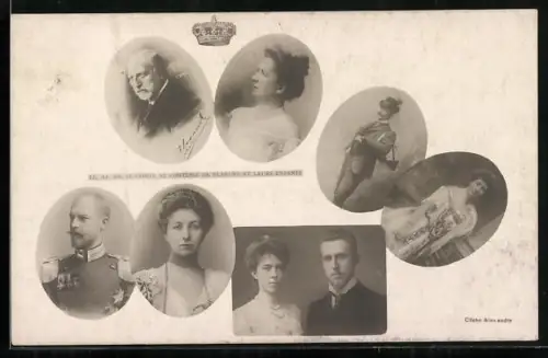 AK LL. AA. RR. Madame le Comte et Comtesse de Flandre et leurs enfants