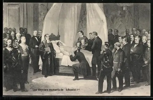 AK Les derniers moments de Léopold I. von Belgien