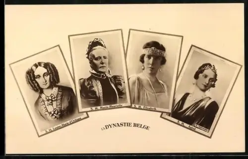 AK S. M. Loiuise-Marie d`Orléans, S. M. Marie-Henriette, S. M. Elisabeth