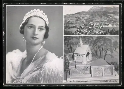 AK Küssnacht, S. M. Astrid von Belgien, Gedächtniskapelle, Teilansicht