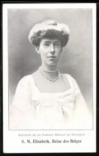 AK S. M. Elisabeth, Reine des Belges