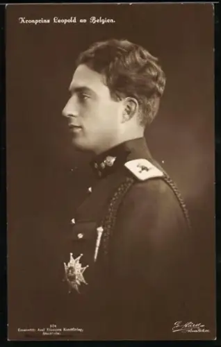 AK Kronprins Leopold von Belgien