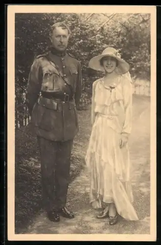 AK König Albert I. und Königin Elisabeth von Belgien