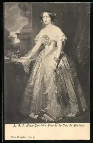 AK S. A. J. Marie Henriette, Fiancé du Duc de Brabant