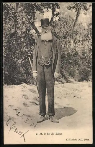 AK Portrait S. M. le Roi des Belges