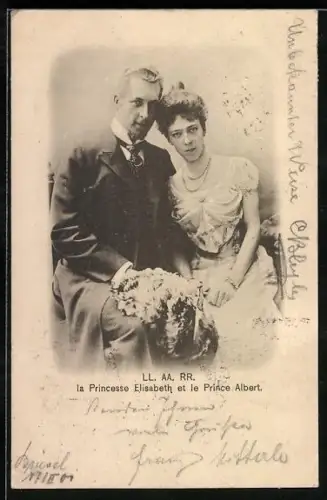 AK LL. AA. RR. la Princesse Elisabeth et le Prince Albert von Belgien
