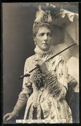 AK S. M. Marie Henriette Reine des Belges