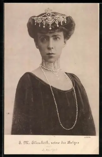 AK A. M. Elisabeth, Reine des Belges