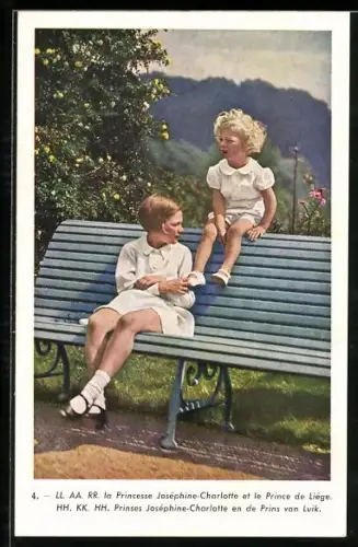 AK LL. AA. RR. la Princesse Joséphine-Charlotte et le Prince de Liège