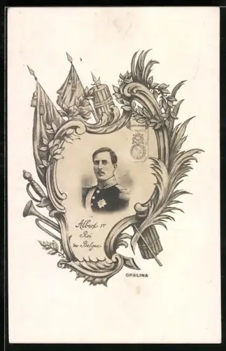 AK König Albert I. von Belgien in Uniform
