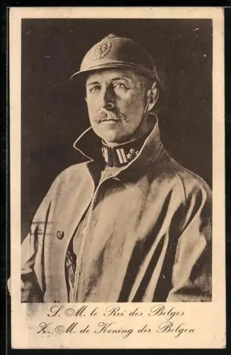 AK Portrait S. M. le Roi des Belges