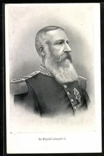 AK Sa Majesté Léopold II. von Belgien