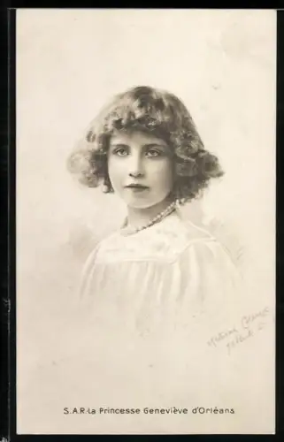 Künstler-AK S. A. R. La Princesse Geneviève d`Orléans