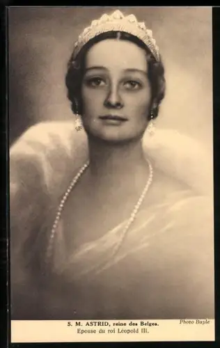 AK Astrid, Reine des Belges, Epouse du roi Léopold III.