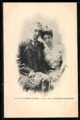 AK Le Prince Albert et la Princesse Élisabeth