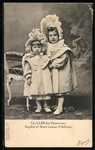 AK Les Princesses Sophie et Marie Louise d`Orléans