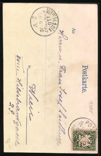 AK Herzogin Elisabeth in Bayern und Prinz Albert von Belgien zu ihrer Hochzeit