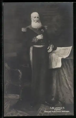 AK König Leopold II. von Belgien