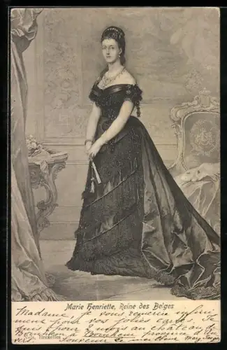 AK Marie Henriette, Reine des Belges