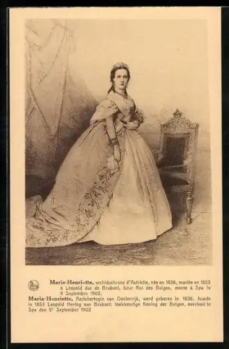 AK Marie-Henriette, Archiduchesse d`Autriche
