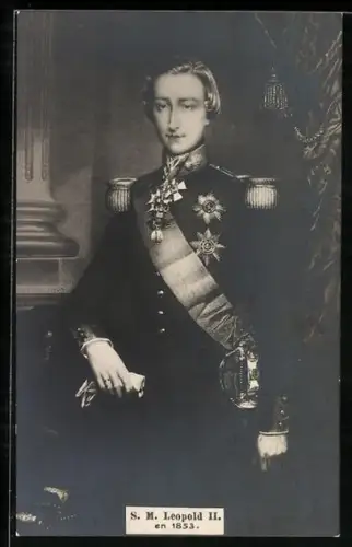 AK Leopold II. von Belgien im Jahr 1853