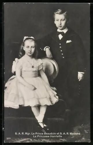 AK Le Prince Beaudoin et Madame La Princess Henriette