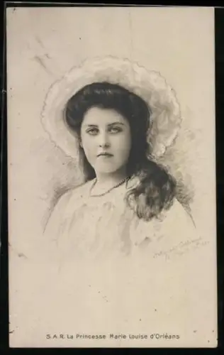 AK Princesse Marie Louise d`Orléans
