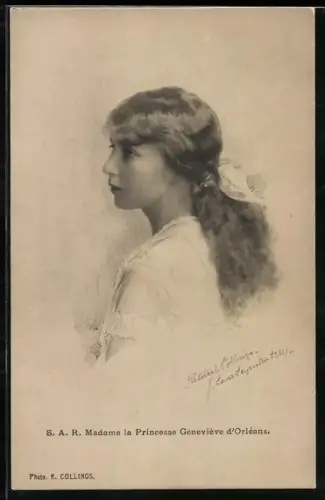 AK Madame la Princess Geneviéve d`Orléans