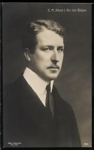 AK S. M. Albert I. Roi von Belgien im Anzug