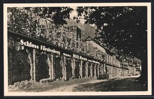 AK Rheindiebach, Weinkellerei Schloss Fürstenberg v. W. Wasum