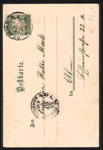 Lithographie Augsburg, Strassenbahn am Thuramichele