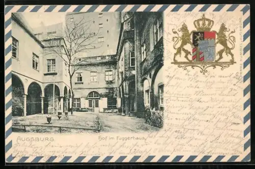 AK Augsburg, Hof im Fuggerhaus