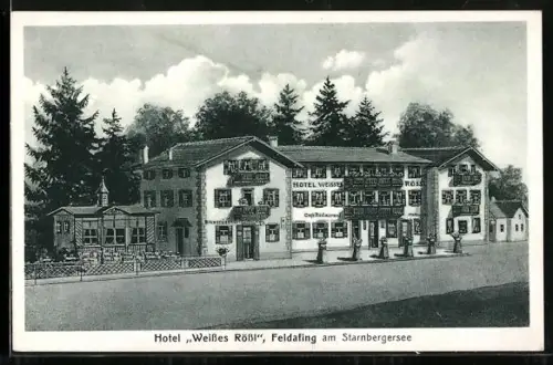 AK Feldafing a. Starnbergersee, Hotel Weisses Rössl