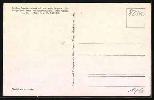 AK Feldafing a. Starnbergersee, Hotel Weisses Rössl