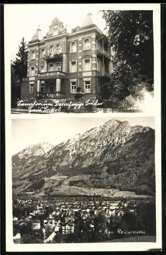 Foto-AK Bad Reichenhall, Sanatorium Barmherzige Brüder und Totale