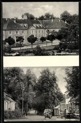 AK Triesdorf, Kreisacker-Bauschule, Gasthaus zum Adler